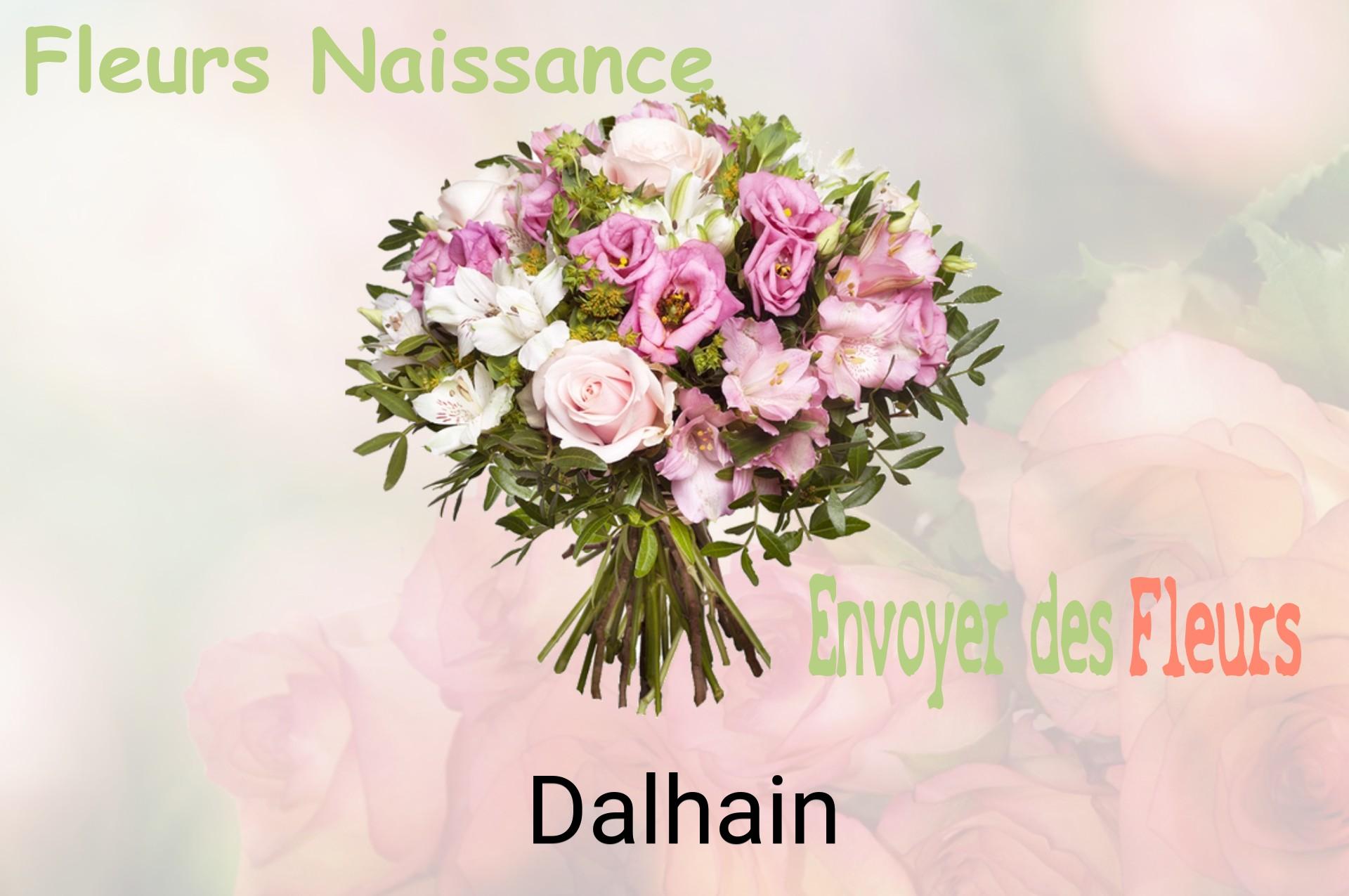 Bouquet de fleurs de naissance livré à Dalhain